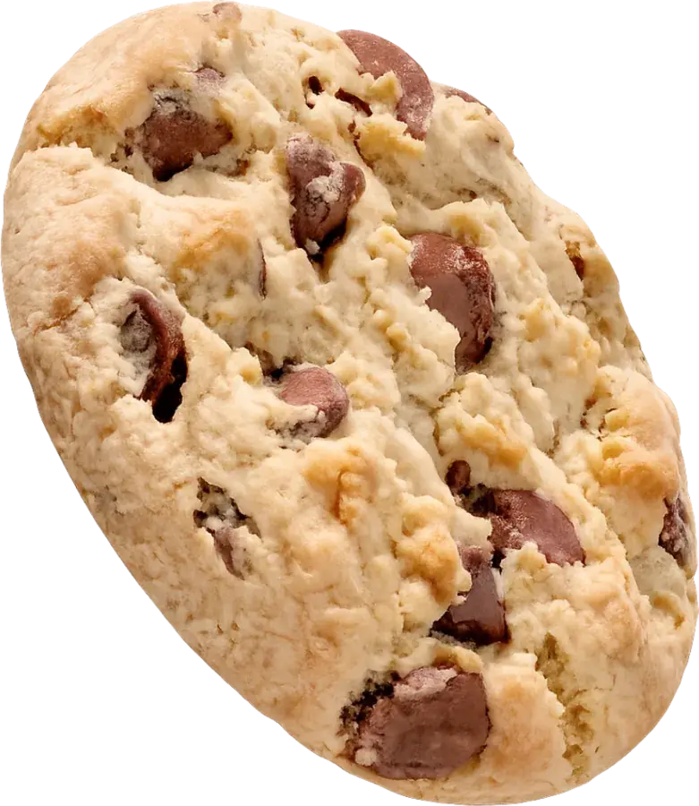 Cookie de chispas de chocolate con trozos grandes de chocolate