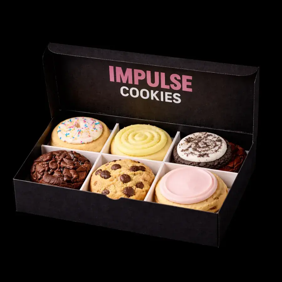 Caja Impulse con 6 cookies
