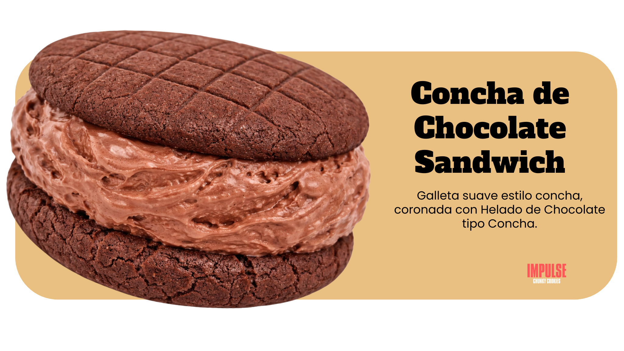Concha de Chocolate Sandwich