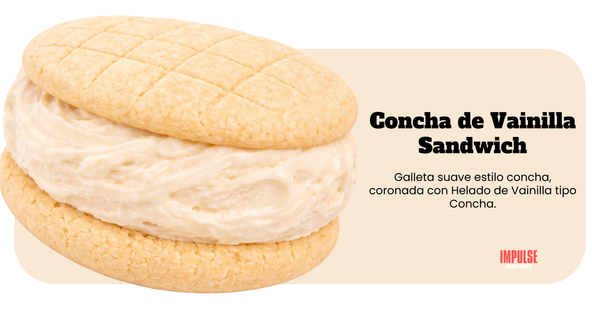 Concha de Vainilla Sandwich